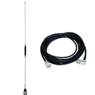 Imagem de Antena Móvel Px 66cm 100w Carro Caminhonete Cabo 5,5mts  - STEELBRAS