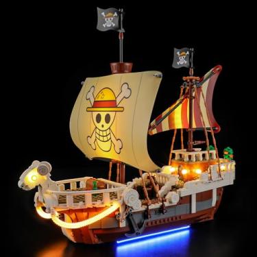 Imagem de BRIKSMAX Kit de luzes 2.0 compatível com Lego One Piece The Going Merry Pirate Ship 75639 Conjuntos de montagem - Kits de iluminação LED (apenas acessórios), tecnologia de ocultação de cabos para