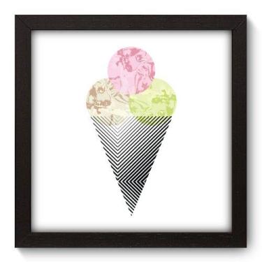 Imagem de Quadro Decorativo - Sorvete - 22cm x 22cm - 161qnaap - Allodi