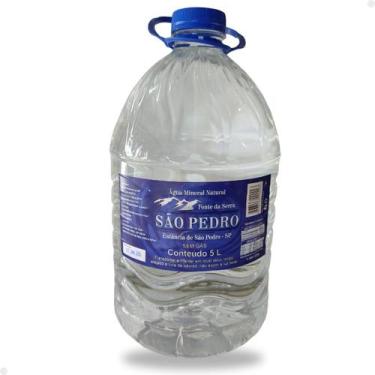 Imagem de Água Mineral Natural São Pedro Sem Gás Galão 5 Litros Agua - Água Mine