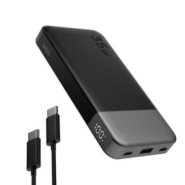 Imagem de Carregador portátil NOBIS 10000mAh Power Bank com carregamento rápido