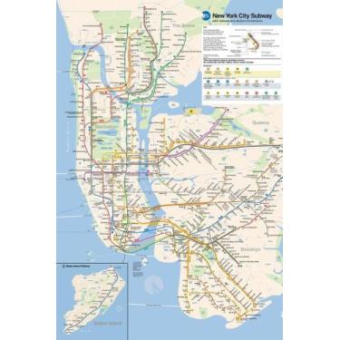 Imagem de Poster Poster Foundry NYC Subway Map New York MTA 2024 41x61cm