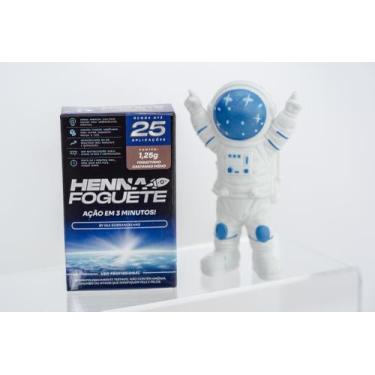 Imagem de Henna Foguete Pó com Fixador Hidratante - Cobre Sobrancelha e Barba em
