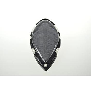 Imagem de Lente fumê luzes traseiras de LED para motocicleta, luz traseira de freio com indicadores de luz de seta integrados para Yamaha 04-08 Roadstar