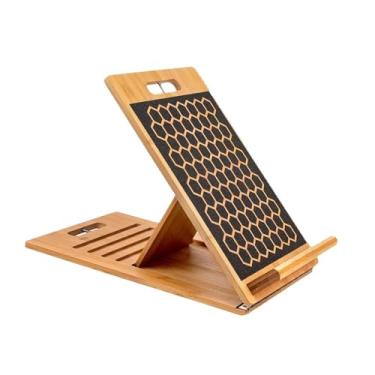 Imagem de harayaa Tábua de madeira inclinada para exercícios de perna, cunha esportiva para alongamento de tornozelo e perna, academia em casa, fitness, ajustável, 5