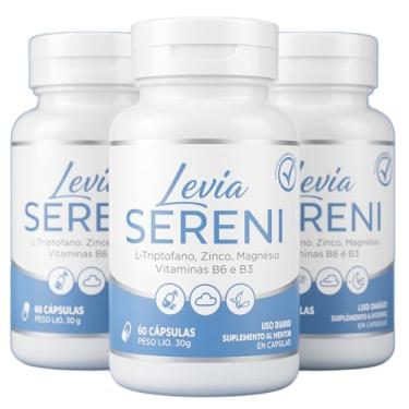 Imagem de Levia Sereni 3 Potes (180 Cápsulas) - Suplemento Alimentar para Auxiliar no combate contra a Ansiedade, Insônia e Stress