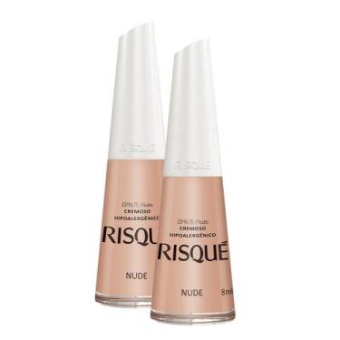 Imagem de Kit 2 Esmalte Risqué Nude Cremoso Nude 8ml