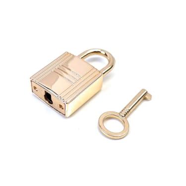 Imagem de VersaKits Pacote com 4 mini cadeados dourados claros com chaves – Fechaduras pequenas de metal para bolsas, mochilas, bagagens, caixas de joias e armazenamento