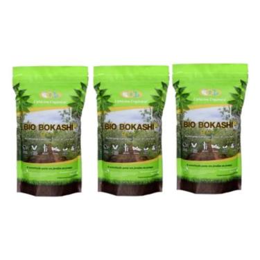 Imagem de Kit Com 3 Fertilizantes Orgânico Bio Bokashi Farelado 1kg - Ophicina O