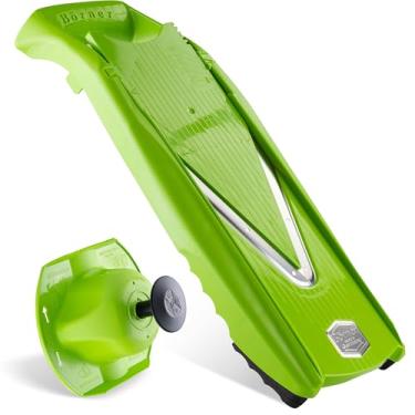 Imagem de Börner Reston Lloyd Mandoline Slicer V5 (conjunto básico) • Cortador em V com 4 opções de corte e suporte seguro para alimentos • Fatiador de cozinha ajustável para legumes e frutas • Cor: Limão