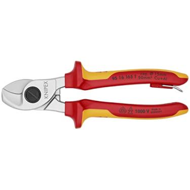 Imagem de KNIPEX Tesoura de cabo Tools 95 16 165 T - 1000 V isolada, acessório amarrado, 16-1/5.1 cm