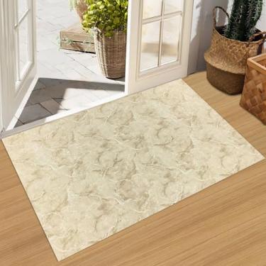 Imagem de LOOCVCUZ Capacho interno ultrafino, antiderrapante e impermeável, tapete de 0,3 cm, fácil de limpar, capacho de entrada que pode ser cortado à vontade (amarelo 51 x 81 cm)