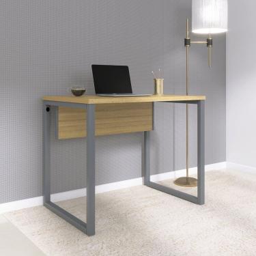 Imagem de Mesa para Escritório Industrial 90cm P25 Samba/Grafito