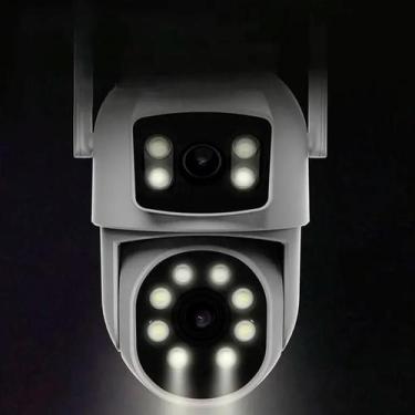 Imagem de Câmera Vigilância Visão Wifi Branca Externa - Relet