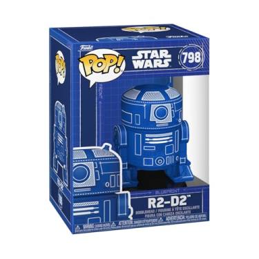 Imagem de Funko Pop! Star Wars: R2-D2 (Blueprint)- Figura de vinil colecionável - ideia de presente - Mercadoria oficial - Brinquedos para crianças e adultos - Filmes Fans - boneco para colecionadores