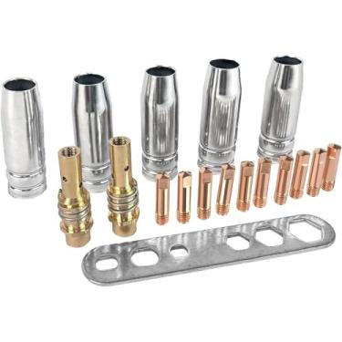 Imagem de 18 peças de pontas de soldagem Mig acessórios suprimentos de soldagem ponta de contato para pistola de solda Mig (0,1 cm_Combo1)