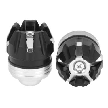 Imagem de A ABSOPRO Moldura de motocicleta Sliders Garfo Dianteiro Proteção contra quedas Roda Protetor de Colisão Scooter Ciclomotor Liga de Alumínio Plástico Tom Prateado 2 Peças