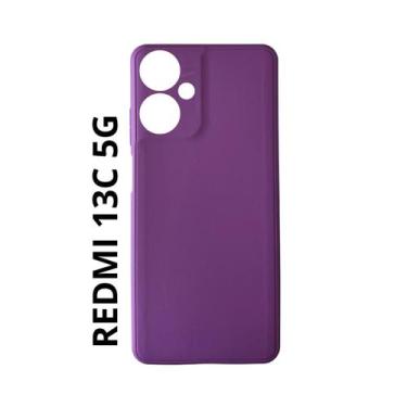 Imagem de Capa  Aveludada + Película Gel Privativa Para Redmi 13c 5G - DB, Roxo