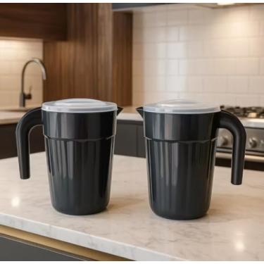 Imagem de Kit 2 Jarras De Plástico 2 Litros Jarra Para Suco Água Resistente