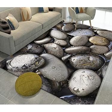 Imagem de Tapetes de área 3D Tapete tridimensional de paralelepípedos antiderrapante macio lavável tapete para sala de estar quarto tapetes de corredor A-120 * 160cm (cor: A, tamanho: 200 * 300cm)