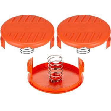 Imagem de Tampa e mola para cortador de grama para cortador de grama Black & Decker CST1000, CST1100, CST1200, CST2000, 3 peças