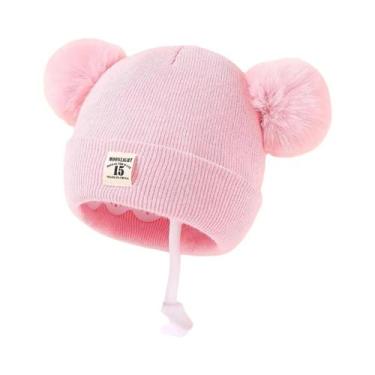 Imagem de Chapéu Unissex De Camada Dupla Para Bebês, Gorro Quente Para Crianças 