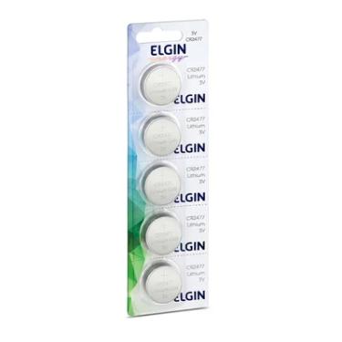 Imagem de Bateria Litio CR2477, Blister Com 5 Unidades, Elgin - 82306