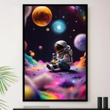 Imagem de Genérico, Quadro Universo Espaço Planetas Decorativo A3 35x45cm