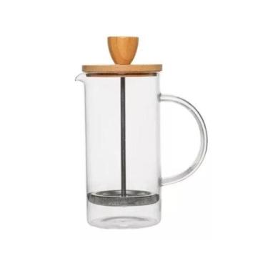 Imagem de Cafeteira de Prensa Francesa com tampa Bambu - 600 ml - Mimo Style