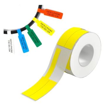 Imagem de StartBox Papel De Etiqueta De Cabo Compatível com Impressoras B1/B21/B3S 25 * 38+40 100 Etiquetas Cada Rolo Cor Amarelo