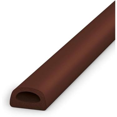 Imagem de Veda Frestas Adesivo 6mm Marrom Isolamento Térmico Vedação Porta Janela