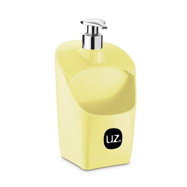 Imagem de Porta Detergente Dispenser Com Suporte Esponja Uz Amarelo