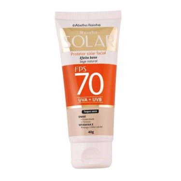 Imagem de Protetor Solar Facial Fps 70 Cor Base Natural Abelha Rainha