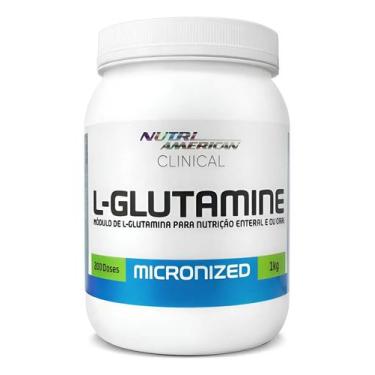 Imagem de Glutamina 1kg (200 Doses) - 100% Pura Pote - Nutri American
