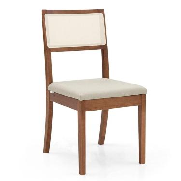 Imagem de Cadeira de Jantar Herval Map Madeira Maciça, Palha Natural