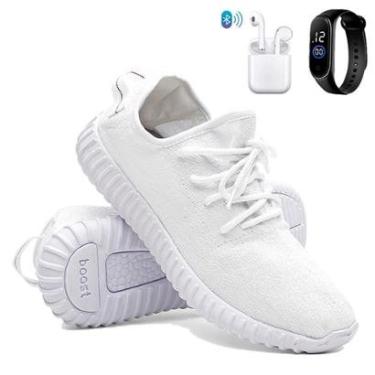Imagem de Kit Tênis Para Corrida Academia Masculino Super Leve e Macio com Fone e Relógio-Masculino