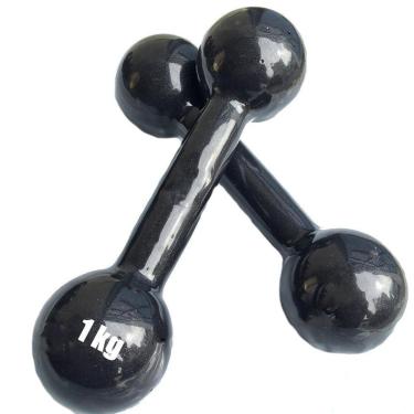 Imagem de Halter 1 KG Par Bola Cotonete Ahead Sports Preto-Unissex
