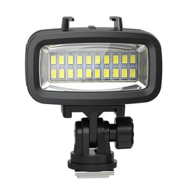 Imagem de Luz de mergulho compatível com luz GoPro, lanterna de mergulho de 700 lm, 4 modos SL-100 luzes subaquáticas, luz de enchimento de mergulho impermeável de 40 m, luz de vídeo LED subaquática para