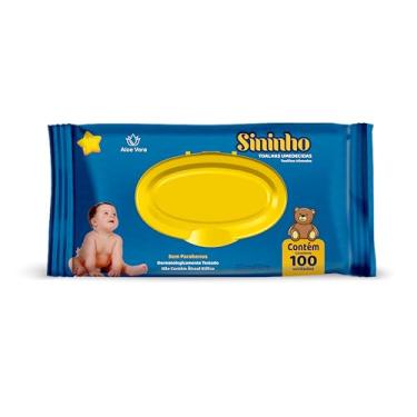 Imagem de Toalha Umedecida Sininho com Aloe Vera 100 unidades 20X13cm