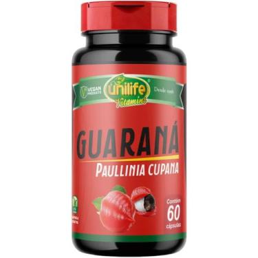 Imagem de Guaraná Suplemento Alimentar Vegano 60 Capsulas de 500mg - Unilife