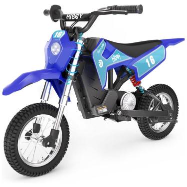 Imagem de Moto Elétrica Infantil DK1 Movida à Bateria 36V Atinge 27 km por hora, 300W Idade Rec 3 a 10 Anos, HIBOY, Azul