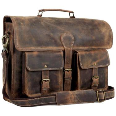 Imagem de KPL Bolsa, Pasta de Couro para Laptop Masculino, KOMALS PASSION LEATHER FBA6797810, Marrom
