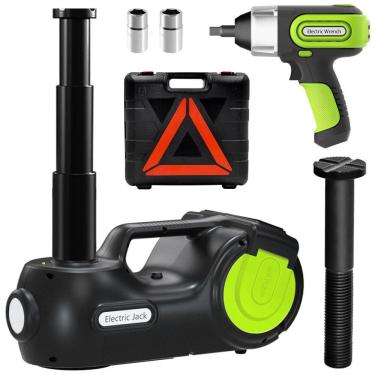 Imagem de Macaco Elétrico Automotivo Hidráulico com Luz de LED, Suporta até 5 Toneladas, E HEELP, Preto