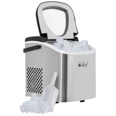 Imagem de Máquina de Gelo com Capacidade para 11 kg em 24H, Alça, Colher e Cesta de Gelo, 110V, Deco, Prata