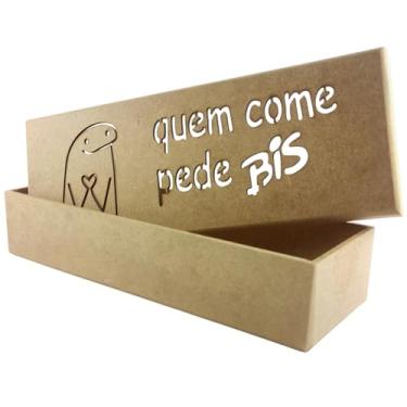 Imagem de Caixa Bis, Caixa MDF, Caixas de Presente, MDF Decorativa. (Quem Come Pede Bis!) para Chocolates, Biscoitos e Bombons. Ideal para Diversas Ocasiões Especiais, Como Aniversários, Dia dos Namorados.