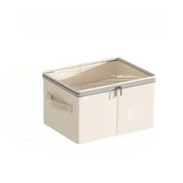 Imagem de Caixa Organizadora Dobrável Grande com Tampa – Armazenamento para Quarto, Sala e Closet(2pcs,60L)