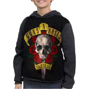 Imagem de Moletom Infantil Nightrain Guns N' Roses Banda - smoke, Preto, 8