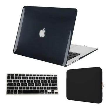 Imagem de Kit Capa Case Compatível Com Macbookk PRO 15 A1707 A1990 Touchbar Fabr