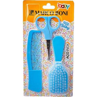 Imagem de Conjunto Baby Inf 3 Peças  - Marco Boni, Azul