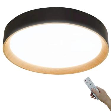 Imagem de Luminaria Plafon Led 3 Tons Moderno Sala Quarto Controle Iluminaçao Ambiente Escritorio Residencial Comercial